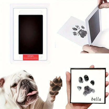 Pet Paw Print Ink Pad for Dogs, Touchless Ink Pad Pet Footprint Pad for Memorial Supplies